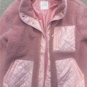 Avec Les Filles Pink Sherpa Jacket